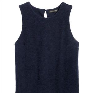 NWT Banana Republic Boucle Navy Blue Cropped Top